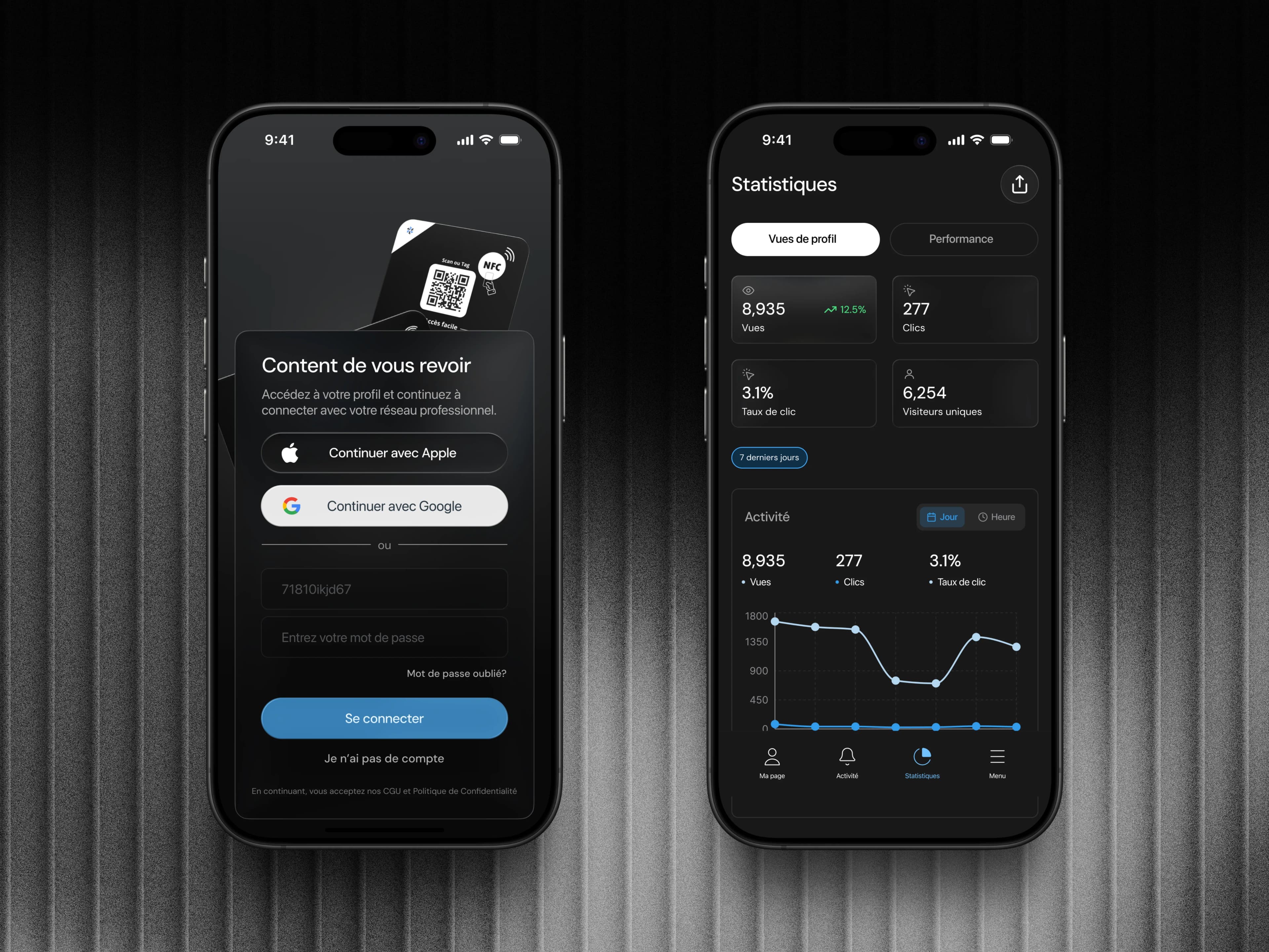Ecran onboarding HelloTag